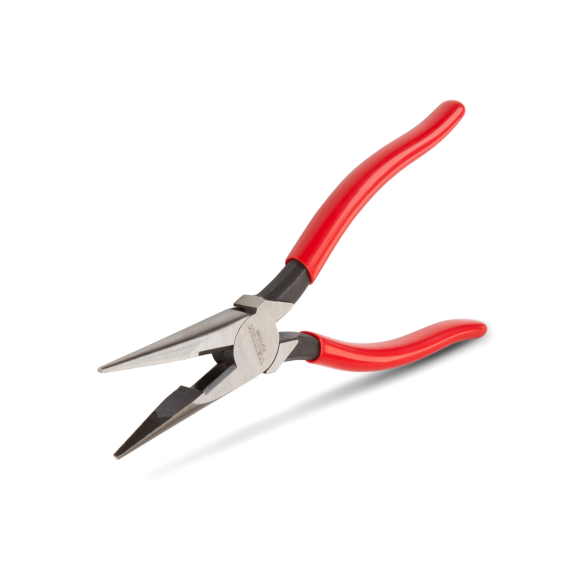 TEKTON 8 Inch Serrated Jaw Long Nose Pliers | PGF10008